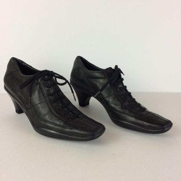 Prada Shoes - Authentic Prada Sport Black Leather Heels Sz 40